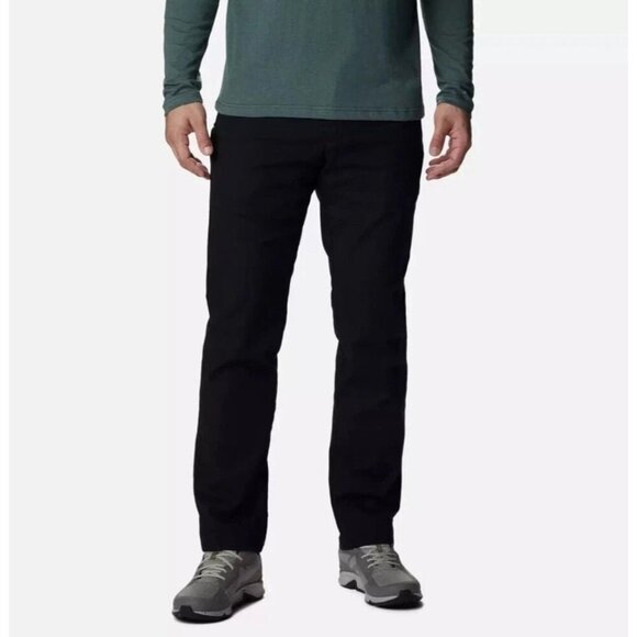 NEW Columbia Omni Shield Men's Size 40 x30 Black Outdoor Pants Fleece Lined - Picture 1 of 12